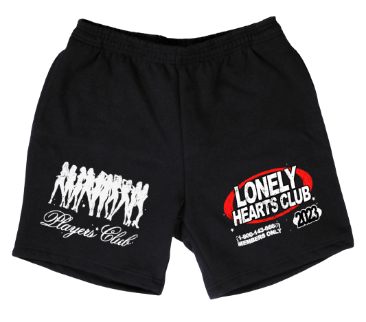 Lonely Hearts Club “Players Club” Heavy Weight Shorts