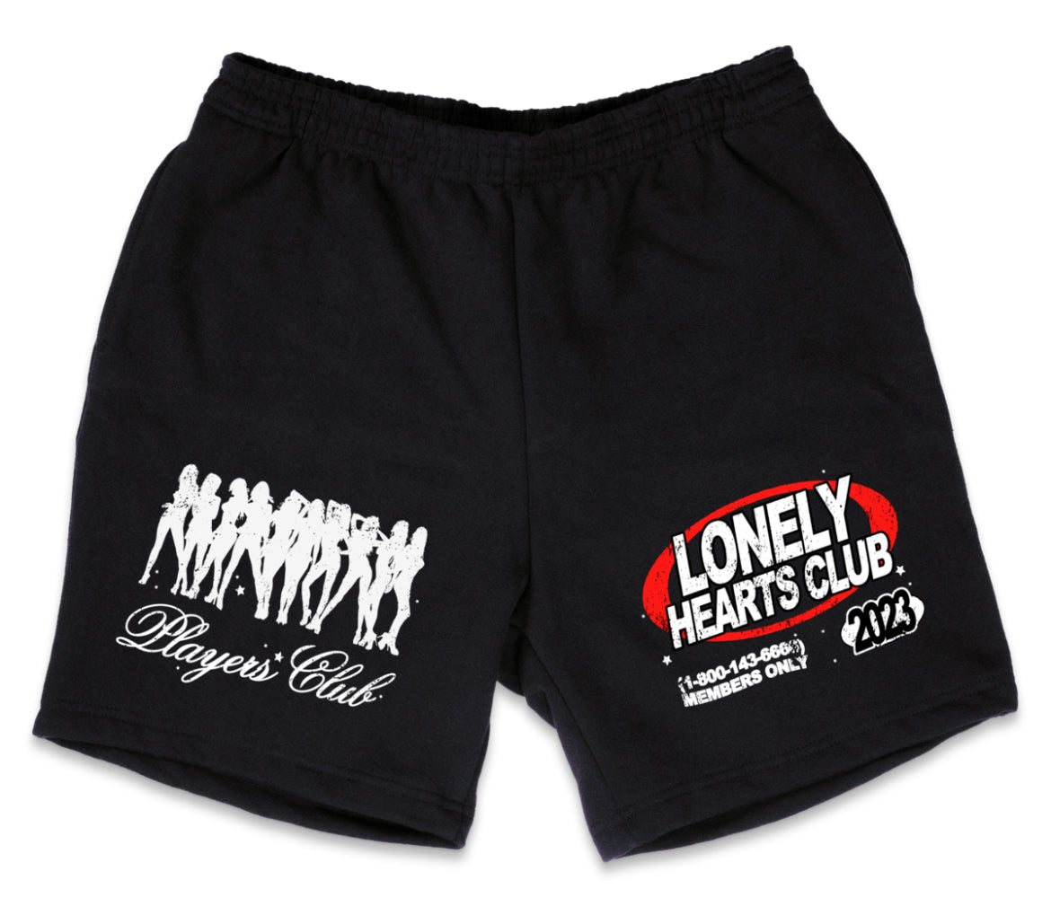 Lonely Hearts Club “Players Club” Heavy Weight Shorts