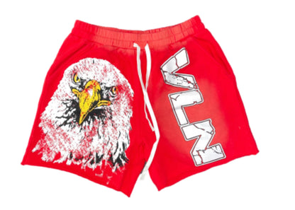 Villain Vintage Shorts (Red)