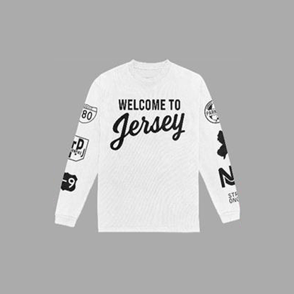 Welcome To Jersey - Long Sleeve (Black / White)