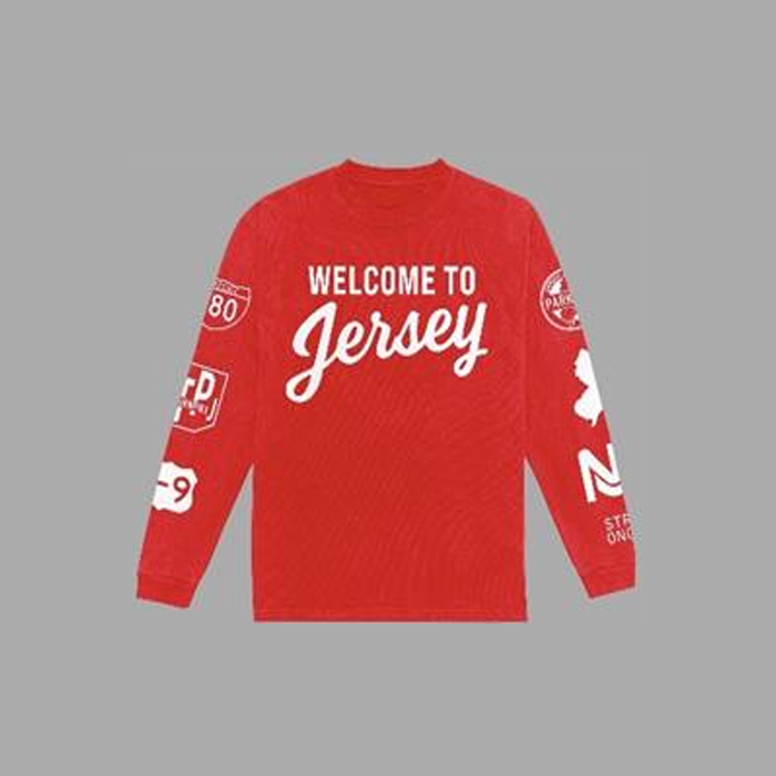 Welcome To Jersey - Long Sleeve (Ref / White)