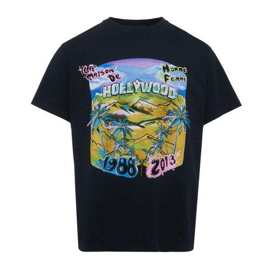 Hollywood Graphic Tee Charcoal