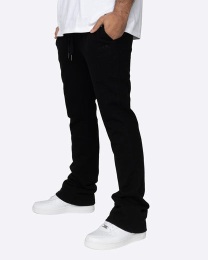 French Terry Flare Pants (Black)