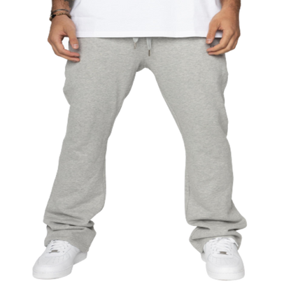 French Terry Flare Pants (Heather Grey)