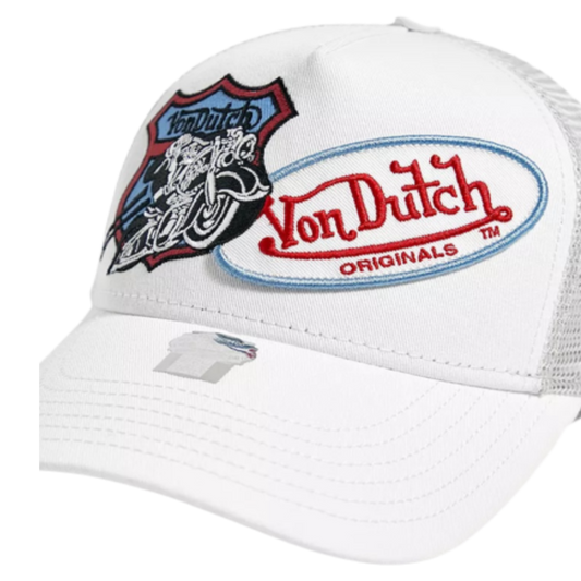 Von Dutch Core Badge Trucker-White/Blue