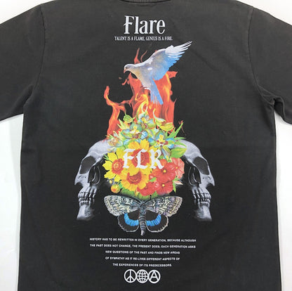 Moth To The Flame T-Shirt (Washed Black)