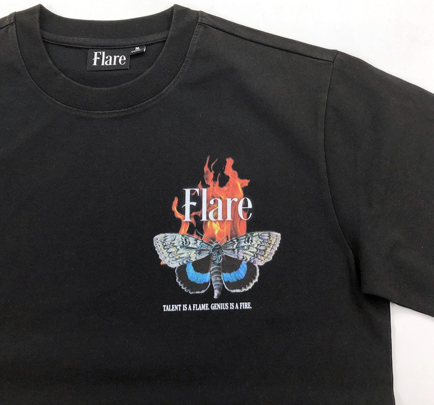 Moth To The Flame T-Shirt (Washed Black)