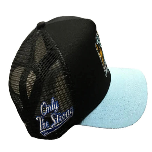 Strong “Nj Pro Bowl” Trucker Hat Black/Baby Blue